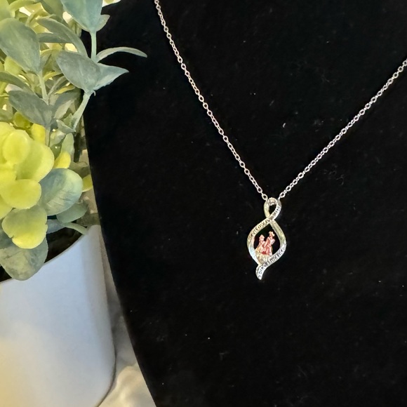 🆕 Forever Mother & Daughter Bond Silver Necklace - Picture 5 of 16